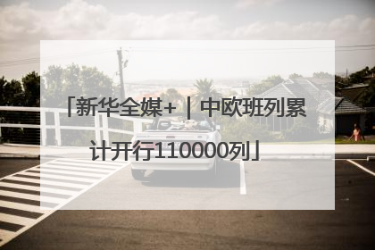 新华全媒+｜中欧班列累计开行110000列