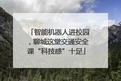 智能机器人进校园，聊城这堂交通安全课“科技感”十足