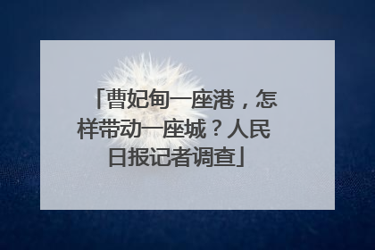 曹妃甸一座港，怎样带动一座城？人民日报记者调查