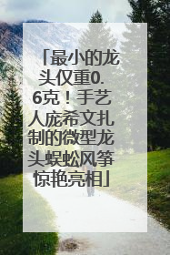 最小的龙头仅重0.6克！手艺人庞希文扎制的微型龙头蜈蚣风筝惊艳亮相