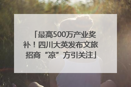 最高500万产业奖补！四川大英发布文旅招商“凉”方引关注