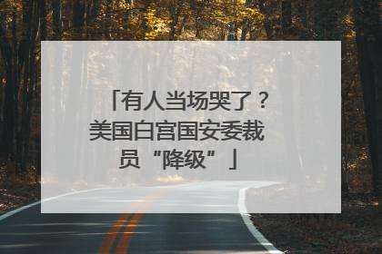 有人当场哭了？美国白宫国安委裁员“降级”