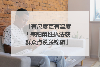 有尺度更有温度！耒阳柔性执法获群众点赞送锦旗