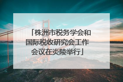 株洲市税务学会和国际税收研究会工作会议在炎陵举行