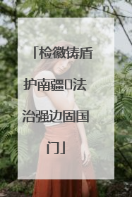 检徽铸盾护南疆 法治强边固国门