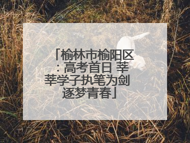 榆林市榆阳区：高考首日 莘莘学子执笔为剑 逐梦青春