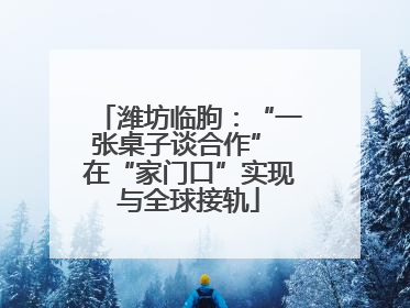 潍坊临朐：“一张桌子谈合作” 在“家门口”实现与全球接轨