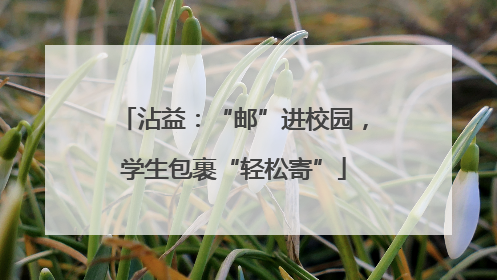 沾益：“邮”进校园，学生包裹“轻松寄”
