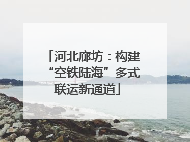 河北廊坊：构建“空铁陆海”多式联运新通道