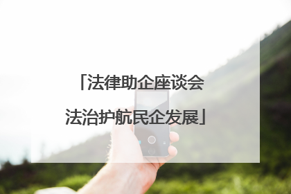 法律助企座谈会 法治护航民企发展