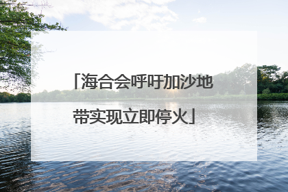 海合会呼吁加沙地带实现立即停火