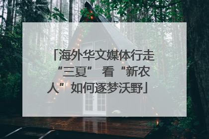 海外华文媒体行走“三夏” 看“新农人”如何逐梦沃野