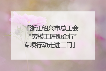 浙江绍兴市总工会“劳模工匠助企行”专项行动走进三门