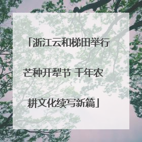 浙江云和梯田举行芒种开犁节 千年农耕文化续写新篇