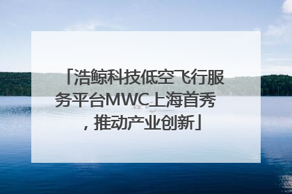 浩鲸科技低空飞行服务平台MWC上海首秀，推动产业创新