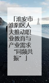 淮安市淮阴区人大推动职业教育与产业需求“同频共振”