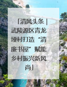 清风头条｜武陵源区青龙垭村打造“清廉书屋”赋能乡村振兴新风尚