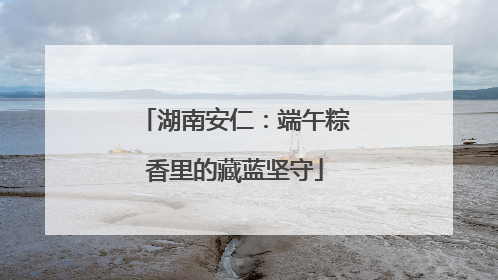 湖南安仁：端午粽香里的藏蓝坚守