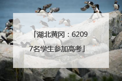 湖北黄冈：62097名学生参加高考