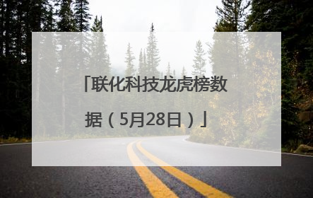 联化科技龙虎榜数据（5月28日）
