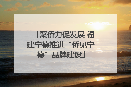 聚侨力促发展 福建宁德推进“侨见宁德”品牌建设