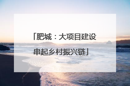 肥城：大项目建设串起乡村振兴链