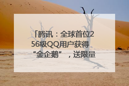 腾讯：全球首位256级QQ用户获得“金企鹅”，送限量版神秘惊喜等礼物