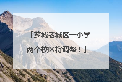 芗城老城区一小学两个校区将调整！
