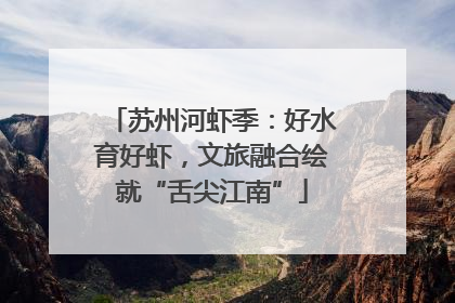 苏州河虾季：好水育好虾，文旅融合绘就“舌尖江南”