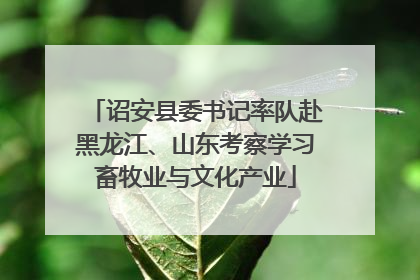 诏安县委书记率队赴黑龙江、山东考察学习畜牧业与文化产业