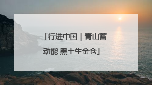 行进中国｜青山蓄动能 黑土生金仓