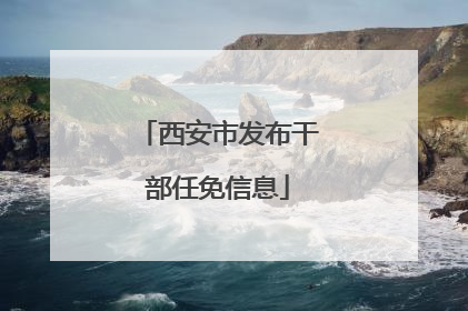 西安市发布干部任免信息