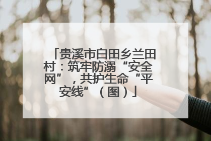 贵溪市白田乡兰田村：筑牢防溺“安全网”，共护生命“平安线”（图）
