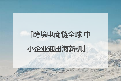 跨境电商链全球 中小企业迎出海新机