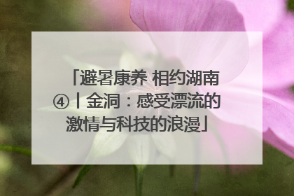 避暑康养 相约湖南④丨金洞：感受漂流的激情与科技的浪漫