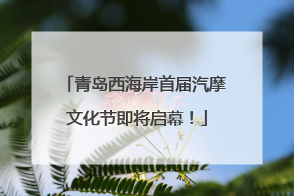 青岛西海岸首届汽摩文化节即将启幕！