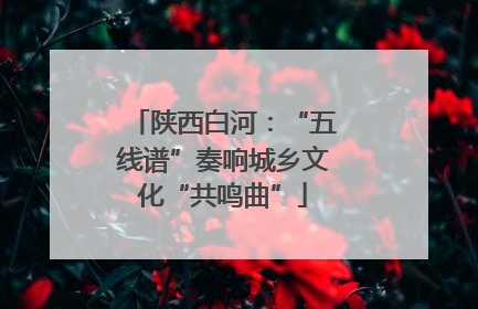 陕西白河：“五线谱”奏响城乡文化“共鸣曲”