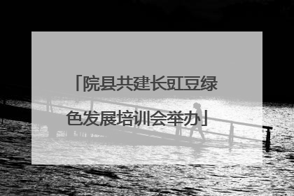院县共建长豇豆绿色发展培训会举办