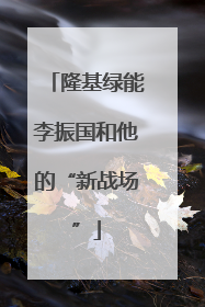 隆基绿能李振国和他的“新战场”