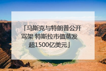 马斯克与特朗普公开骂架 特斯拉市值蒸发超1500亿美元