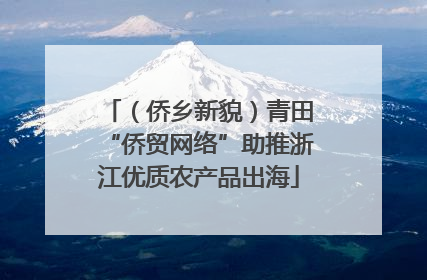 （侨乡新貌）青田“侨贸网络”助推浙江优质农产品出海