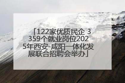 122家优质民企 3359个就业岗位2025年西安-咸阳一体化发展联合招聘会举办