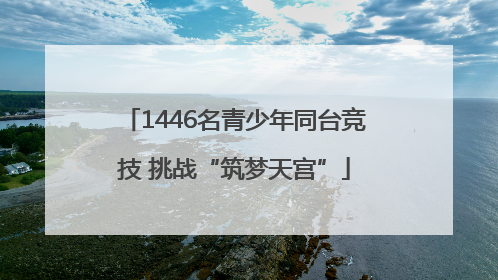 1446名青少年同台竞技 挑战“筑梦天宫”