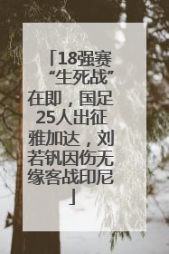 18强赛“生死战”在即，国足25人出征雅加达，刘若钒因伤无缘客战印尼