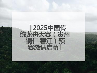 2025中国传统龙舟大赛（贵州·铜仁·碧江）预赛激情启幕