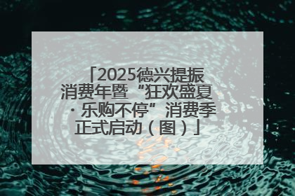 2025德兴提振消费年暨“狂欢盛夏・乐购不停”消费季正式启动（图）