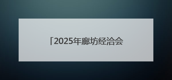 2025年廊坊经洽会亮点抢先看（三）丨6街16巷，邀你逛市集