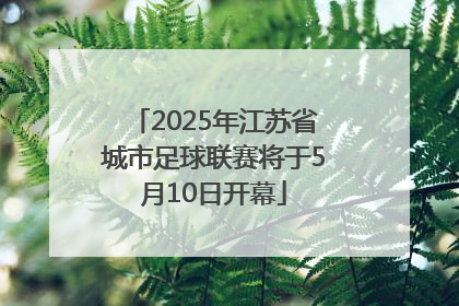2025年江苏省城市足球联赛将于5月10日开幕