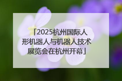 2025杭州国际人形机器人与机器人技术展览会在杭州开幕