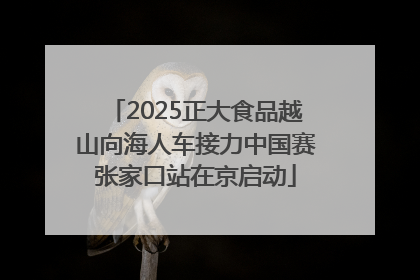 2025正大食品越山向海人车接力中国赛张家口站在京启动